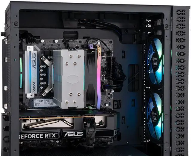Alt view image 7 of 8 - ABS Cyclone Aqua Gaming PC Powered by Asus - Windows 11 - Intel Core i7-14700F - GeForce RTX 5060 - DLSS 4 - AI-Powered Performance - 32GB DDR5 6400MHz - 1TB M.2 NVMe SSD - CA14700F50603