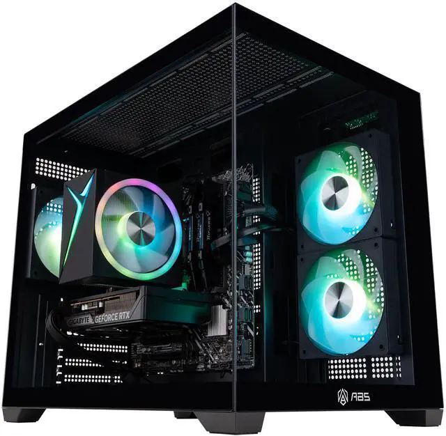 Main image of ABS Flux II Aqua Gaming PC - Windows 11 - Intel Core 5 120F - GeForce RTX 5060 - DLSS 4 - AI-Powered Performance - 32GB DDR4 3200MHz - 1TB M.2 NVMe SSD - FA120F5060