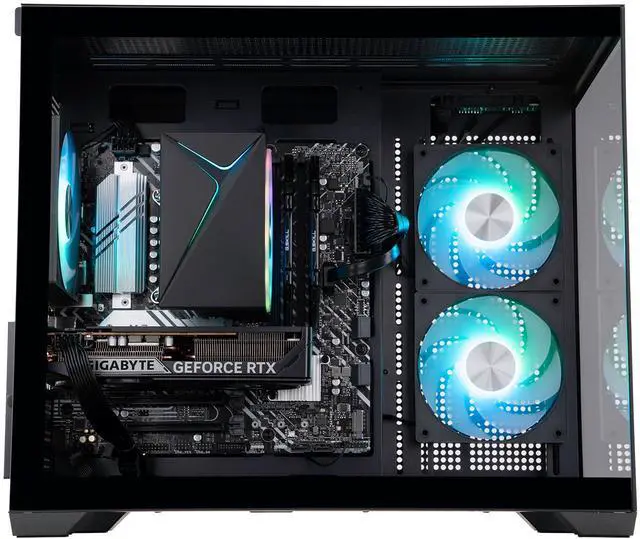 Alt view image 4 of 8 - ABS Flux II Aqua Gaming PC - Windows 11 - Intel Core 5 120F - GeForce RTX 5060 - DLSS 4 - AI-Powered Performance - 32GB DDR4 3200MHz - 1TB M.2 NVMe SSD - FA120F5060