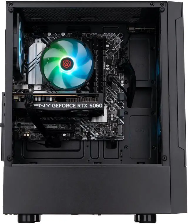 Alt view image 3 of 7 - ABS Flavonius Aqua Gaming PC - Windows 11 - Intel Core i5-14400F - GeForce RTX 5060 - DLSS 4 - AI-Powered Performance - 32GB DDR4 3200 - 1TB M.2 NVMe SSD - FA14400F5060