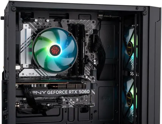 Alt view image 6 of 7 - ABS Flavonius Aqua Gaming PC - Windows 11 - Intel Core i5-14400F - GeForce RTX 5060 - DLSS 4 - AI-Powered Performance - 32GB DDR4 3200 - 1TB M.2 NVMe SSD - FA14400F5060