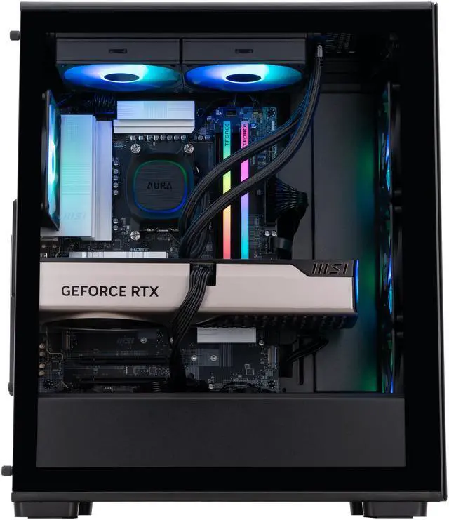 Alt view image 4 of 8 - ABS Stratos Ruby Gaming PC - Windows 11 - AMD Ryzen 7 9800X3D - GeForce RTX 5080 - DLSS 4 - AI-Powered Performance - 32GB DDR5 6400 - 2TB M.2 NVMe SSD - SR9800X3D50802