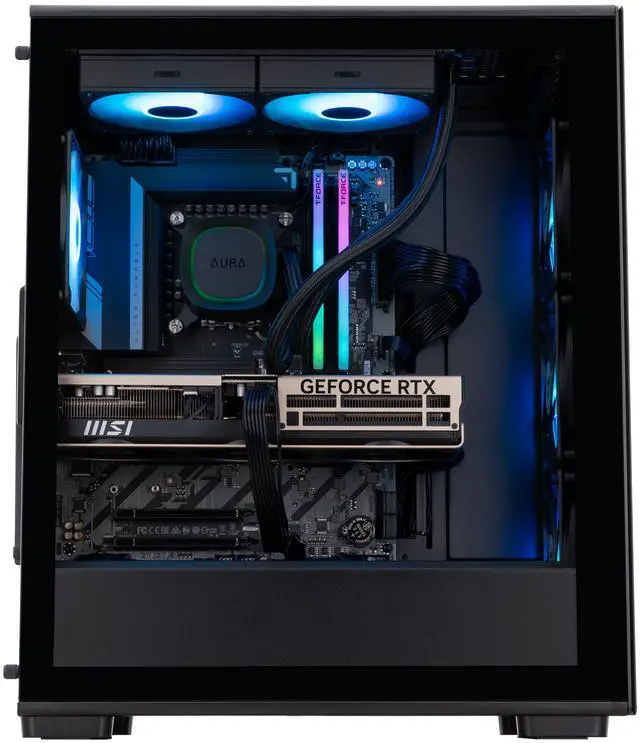 Alt view image 3 of 7 - ABS Stratos Aqua Gaming PC - Windows 11 - Intel Core Ultra 9 285K - GeForce RTX 5080 - DLSS 4 - AI-Powered Performance - 32GB DDR5 6400 - 2TB M.2 NVMe SSD - SA285K5080