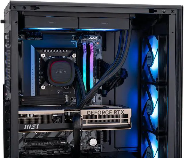 Alt view image 6 of 7 - ABS Stratos Aqua Gaming PC - Windows 11 - Intel Core Ultra 9 285K - GeForce RTX 5080 - DLSS 4 - AI-Powered Performance - 32GB DDR5 6400 - 2TB M.2 NVMe SSD - SA285K5080