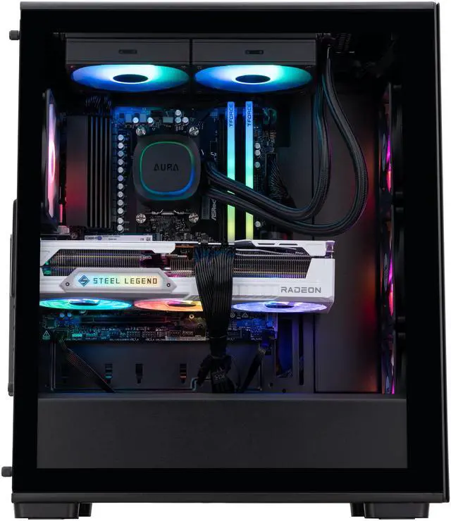 Alt view image 4 of 8 - ABS Stratos Ruby Gaming PC - Windows 11 - AMD Ryzen 7 7800X3D - Radeon RX 9070 XT 16GB - 32GB DDR5 6400 - 1TB M.2 NVMe SSD - SR7800X3D9070XT
