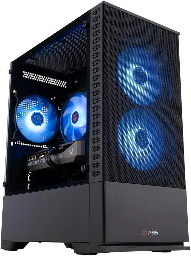 ABS Cyclone Aqua Gaming PC - Windows 11 - Intel Core i5-14400F - RTX 5060 8GB - DLSS 4 - AI-Powered Performance - 32GB DDR4 3200 - 1TB M.2 NVMe SSD - CA14400F50605