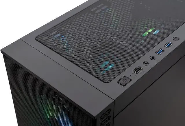 Alt view image 4 of 7 - ABS Cyclone Aqua Gaming PC - Windows 11 - Intel Core i5-14400F - RTX 5060 8GB - DLSS 4 - AI-Powered Performance - 32GB DDR4 3200 - 1TB M.2 NVMe SSD - CA14400F50605