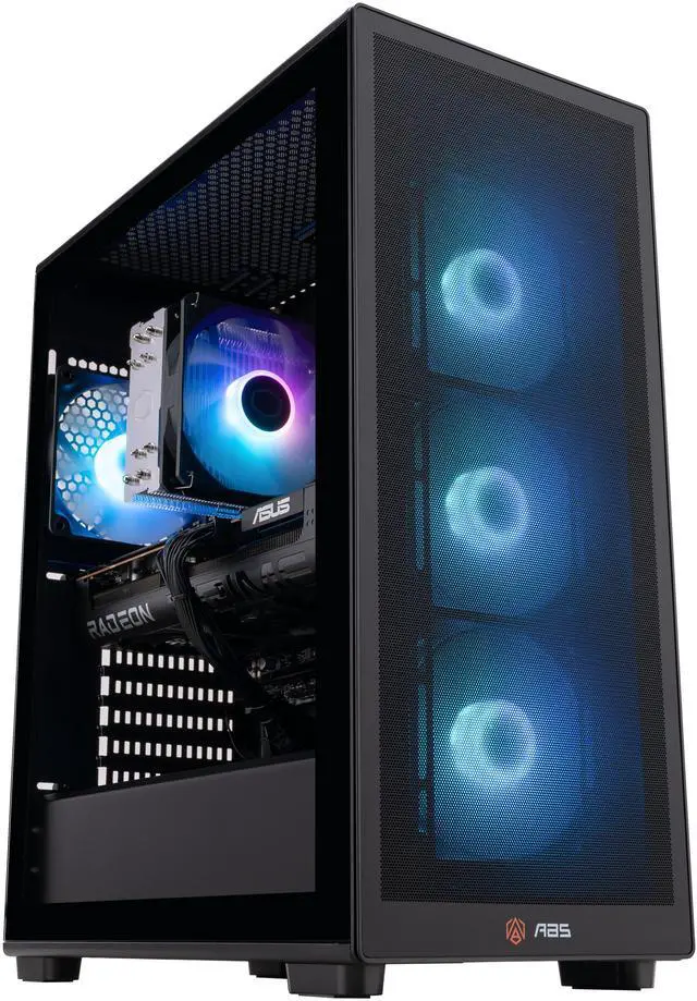 Main image of ABS Stratos Ruby Gaming PC Powered by Asus - Windows 11 - AMD Ryzen 7 9700X - Radeon RX 9070 XT  16GB - 32GB DDR5 6400 - 1TB M.2 NVMe SSD - SR9700X9070XT