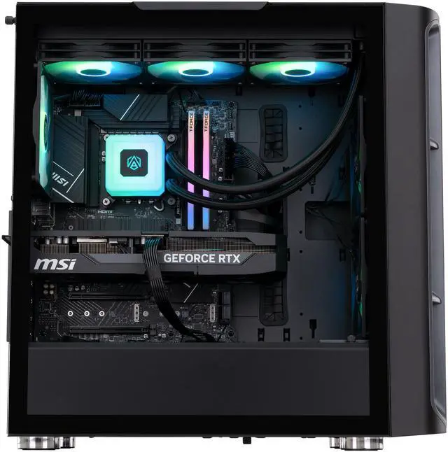 Alt view image 4 of 8 - ABS Kaze II Aqua Gaming PC - Windows 11 - Intel Core i9-14900KF - GeForce RTX 5070 Ti 16GB - 32GB DDR5 6400 - 2TB M.2 NVMe SSD - KA14900KF5070TI
