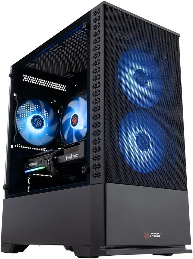 Alt view image 2 of 8 - ABS Cyclone Aqua Gaming PC - Windows 11 - Intel Core i5-13400F - Intel Arc B580 12GB - 32GB DDR4 3200 - 1TB M.2 NVMe SSD - CA13400FB5803