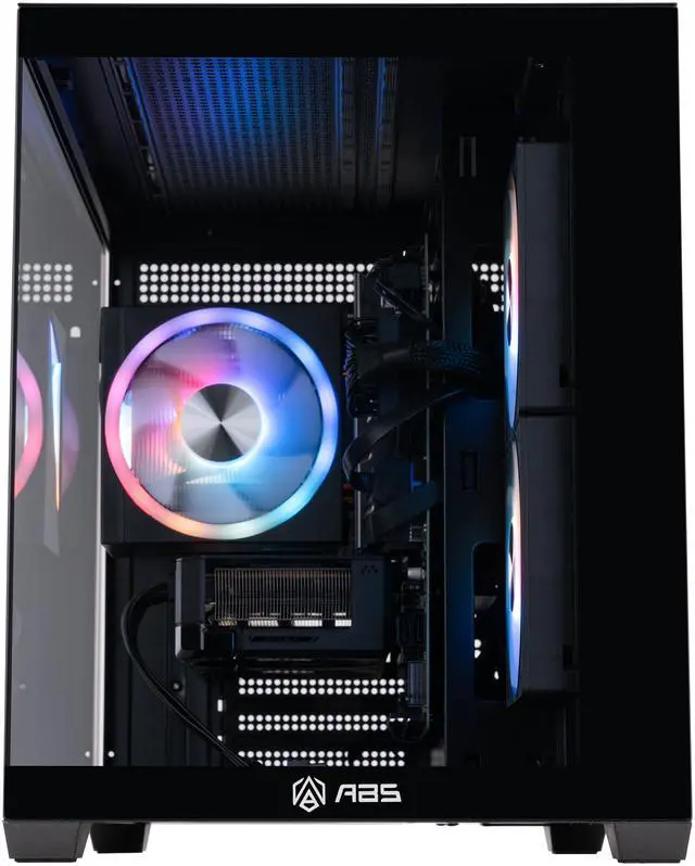 Alt view image 3 of 8 - ABS Flux II Aqua Gaming PC - Windows 11 - Intel Core i5-14400F - GeForce RTX 5060 - DLSS 4 - AI-Powered Performance - 32GB DDR4 3200 - 1TB M.2 NVMe SSD - FIIA14400F50603