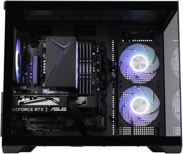 Alt view image 4 of 8 - ABS Flux II Aqua Gaming PC - Windows 11 - Intel Core i5-14400F - GeForce RTX 5060 - DLSS 4 - AI-Powered Performance - 32GB DDR4 3200 - 1TB M.2 NVMe SSD - FIIA14400F50603