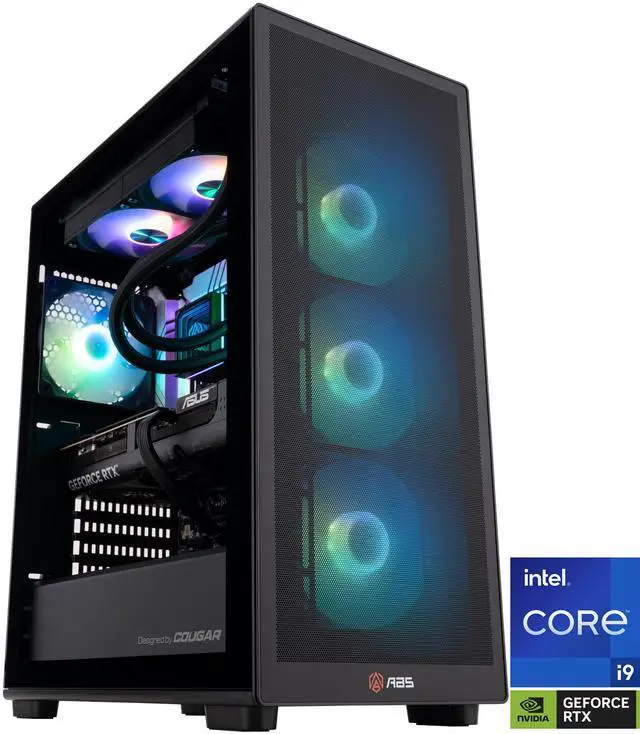ABS Stratos Aqua Gaming PC Powered by Asus - Windows 11 - Intel Core i9-14900KF - Nvidia GeForce RTX 5070 Ti 16GB - DLSS 4 - 32GB DDR5 6400 - 2TB M.2 SSD