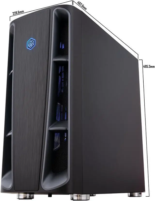 Alt view image 10 of 10 - ABS Kaze II Aqua Gaming PC - Windows 11 - AMD Ryzen 7 9800X3D - Nvidia GeForce RTX 5080 16GB - DLSS 4 - 32GB DDR5 6400 - 2TB M.2 SSD