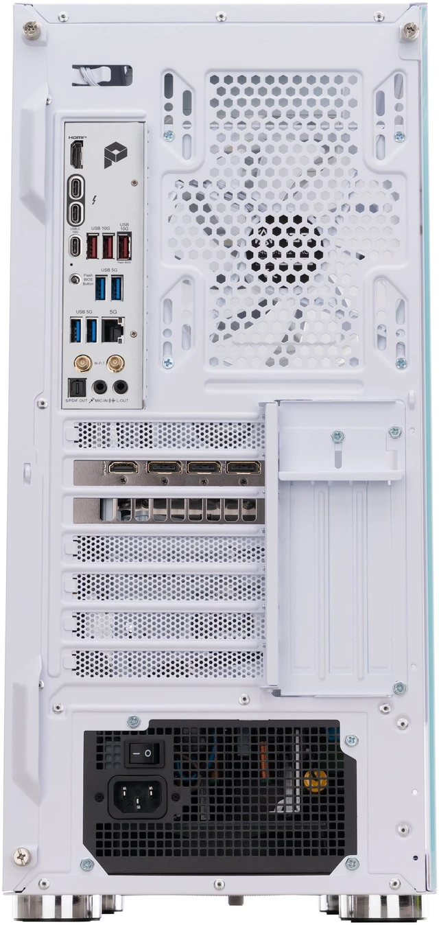 Alt view image 6 of 9 - ABS Kaze II Aqua Gaming PC - Windows 11 - Intel Core Ultra 7 265KF - GeForce RTX 5070 Ti 16GB - DLSS 4 - 32GB DDR5 6400 - 2TB M.2 SSD