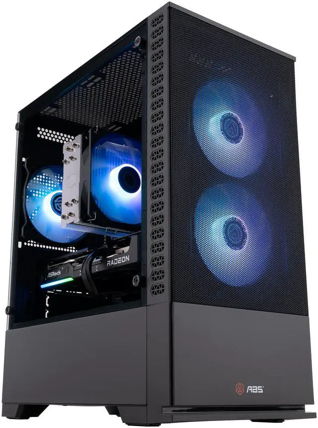 ABS Cyclone Aqua Gaming PC - Windows 11 - AMD Ryzen 5 9600X - Radeon RX 9060 XT 16GB - 32GB DDR5 6000 - 1TB M.2 SSD