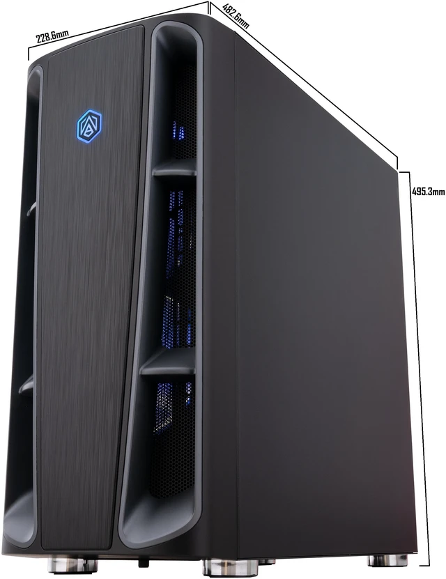 Alt view image 9 of 9 - ABS Kaze II Ruby Prebuilt Gaming PC - Windows 11 - AMD Ryzen 7 9800X3D - GeForce RTX 5090 32GB - DLSS 4 - 64GB DDR5 - 2TB NVMe SSD