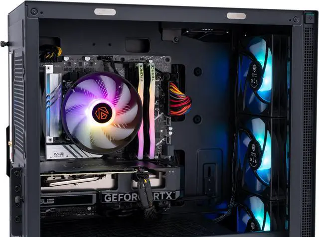 Alt view image 4 of 8 - ABS Aeolian-M Aqua High Performance Gaming PC - Intel i7 13700F - GeForce RTX 4060 Ti 8GB GDDR6 - 32GB DDR5 6000MHz - 1TB M.2 NVMe SSD - AAA137004060TI8G