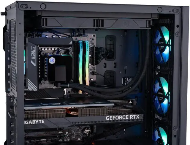 Alt view image 7 of 8 - ABS Kaze Aqua Gaming PC - Intel i7 14700KF - GeForce RTX 4090 AI-Powered Performance - 32GB DDR5 6000MHz - 2TB M.2 NVMe SSD - Windows 11
