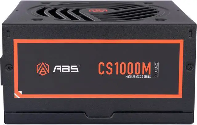 Alt view image 8 of 12 - ABS Cyclops CS1000M PCIE 5, 80 GOLD Fully Modular Gaming PSU, 12VHPWR-12+4 Cable, ATX 3.0 & PCIE 5.1 Ready, 1000W Power Supply, 5 Year Warranty