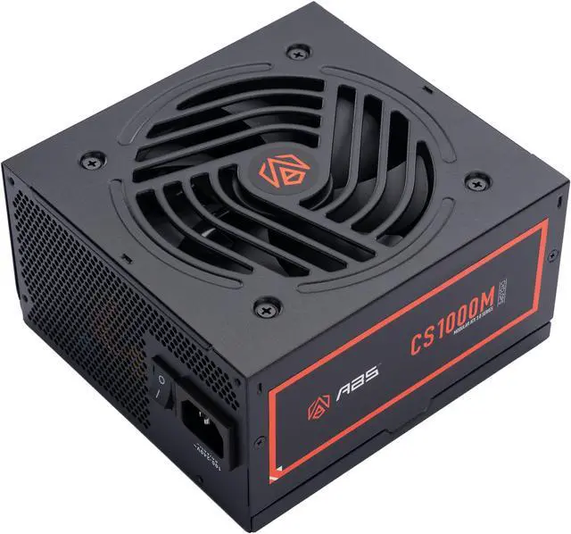 Alt view image 2 of 12 - ABS Cyclops CS1000M PCIE 5, 80 GOLD Fully Modular Gaming PSU, 12VHPWR-12+4 Cable, ATX 3.0 & PCIE 5.1 Ready, 1000W Power Supply, 5 Year Warranty