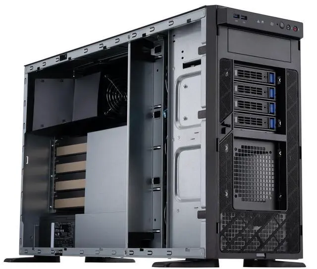 Alt view image 2 of 10 - ABS Zaurion Pro Workstation - Powered by aiDAPTIV+ & Ubuntu, Intel Xeon W5-3535X, 4x Nvidia RTX 6000 Ada, 512GB DDR5 ECC, 2TB NVMe SSD, 2TB AI Acceleration (aiDAPTIVCache), 4x 2TB SATA SSD