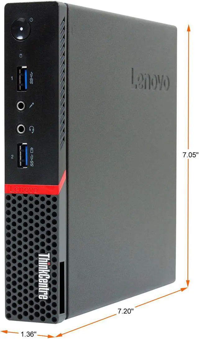 Alt view image 4 of 4 - Lenovo Business Desktop ThinkCentre M700-TINY Intel Core i7-6700T 16GB DDR4 512GB SSD Intel HD Graphics 530 Windows 10 Pro 64-bit
