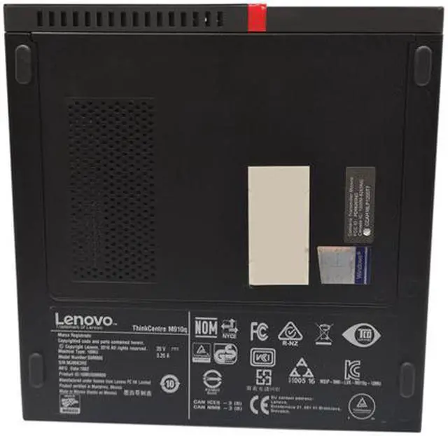 Alt view image 4 of 5 - Lenovo Business Desktop ThinkCentre M910Q Tiny Intel Core i5-7500T 16GB DDR4 256GB SSD Intel HD Graphics 630 Windows 10 Pro 64-bit