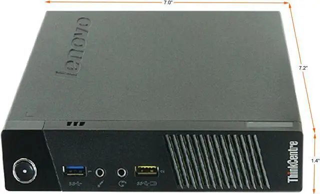 Alt view image 3 of 4 - Lenovo Business Desktop ThinkCentre M93P-TINY Intel Core i5-4570T 8GB DDR3 256GB SSD Intel HD Graphics 4600 Windows 10 Pro 64-bit