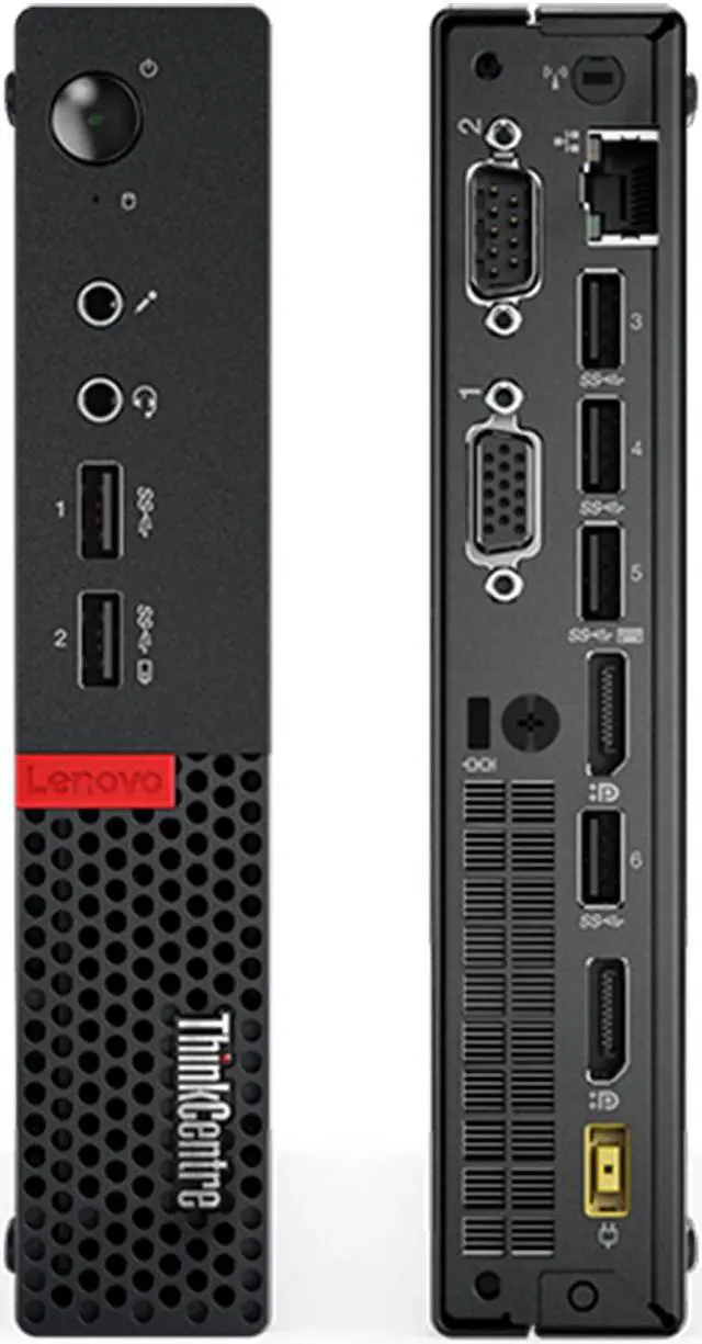 Alt view image 2 of 3 - Lenovo Business Desktop ThinkCentre M910q-TINY Intel Core i5-7500T 8GB DDR4 256GB SSD Intel HD Graphics 630 Windows 10 Pro 64-bit