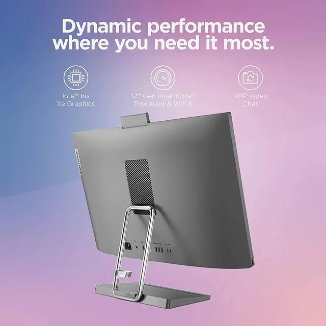 Alt view image 6 of 16 - Lenovo IdeaCentre AIO 5i - 2022 - All-in-One Desktop - 27" QHD Touch Display - 5MP + IR Camera - Windows 11 Home - 8GB Memory - 256 GB Storage - Intel Core i7-12700H - Mouse & Keyboard