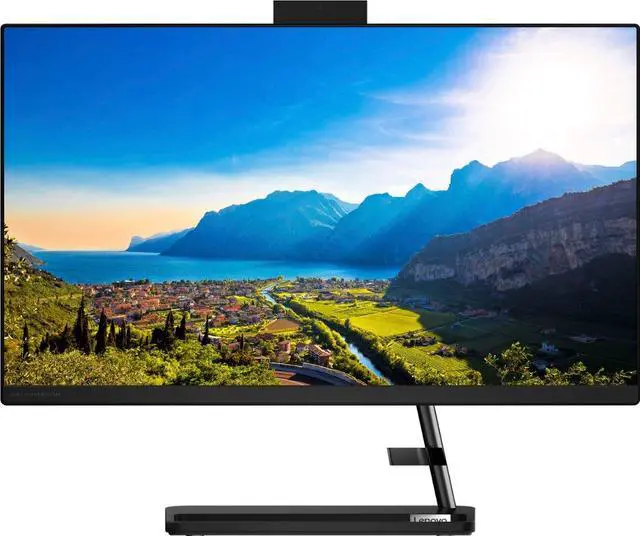 Alt view image 4 of 11 - Lenovo - IdeaCentre AIO 3 AMD 24" All-In-One - AMD Ryzen 5 5500U - 8GB Memory - 256GB Solid State Drive - Black - Win 11 - AMD Radeon