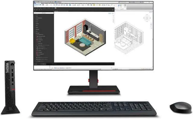 Alt view image 9 of 13 - Lenovo ThinkStation P3 Tiny 30H0 Workstations, Intel Core i9-13900T (1.1Ghz 24C 32T, vP), Win 11 Pro 64, 16.0GB DDR5 4800 SODIMM, 512GB SSD M.2 2880 G4p TLC OP, NVIDIA T1000 (8GB), WiFi6