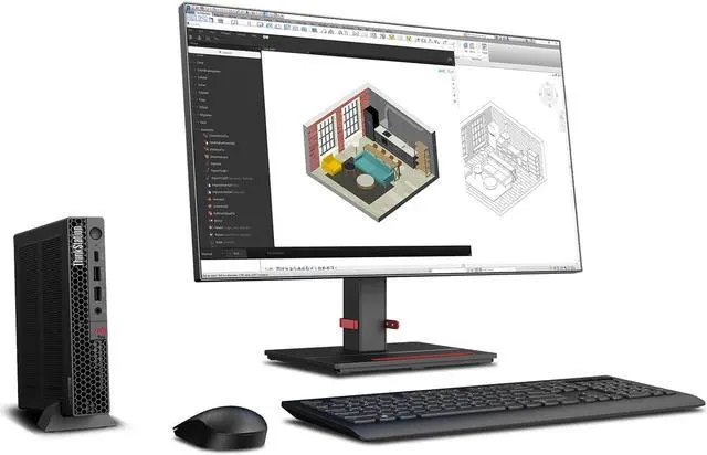 Alt view image 10 of 13 - Lenovo ThinkStation P3 Tiny 30H0 Workstations, Intel Core i9-13900T (1.1Ghz 24C 32T, vP), Win 11 Pro 64, 16.0GB DDR5 4800 SODIMM, 512GB SSD M.2 2880 G4p TLC OP, NVIDIA T1000 (8GB), WiFi6