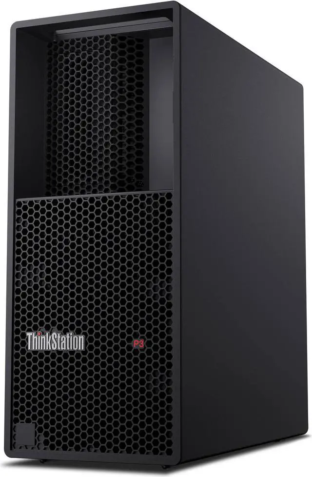 Alt view image 2 of 14 - Lenovo ThinkStation P3 30GS002VUS Workstation - Intel Core i7 Hexadeca-core (16 Core) i7-13700 13th Gen 2.10 GHz - 16 GB DDR5 SDRAM RAM - 512 GB SSD - Desktop PC Tower