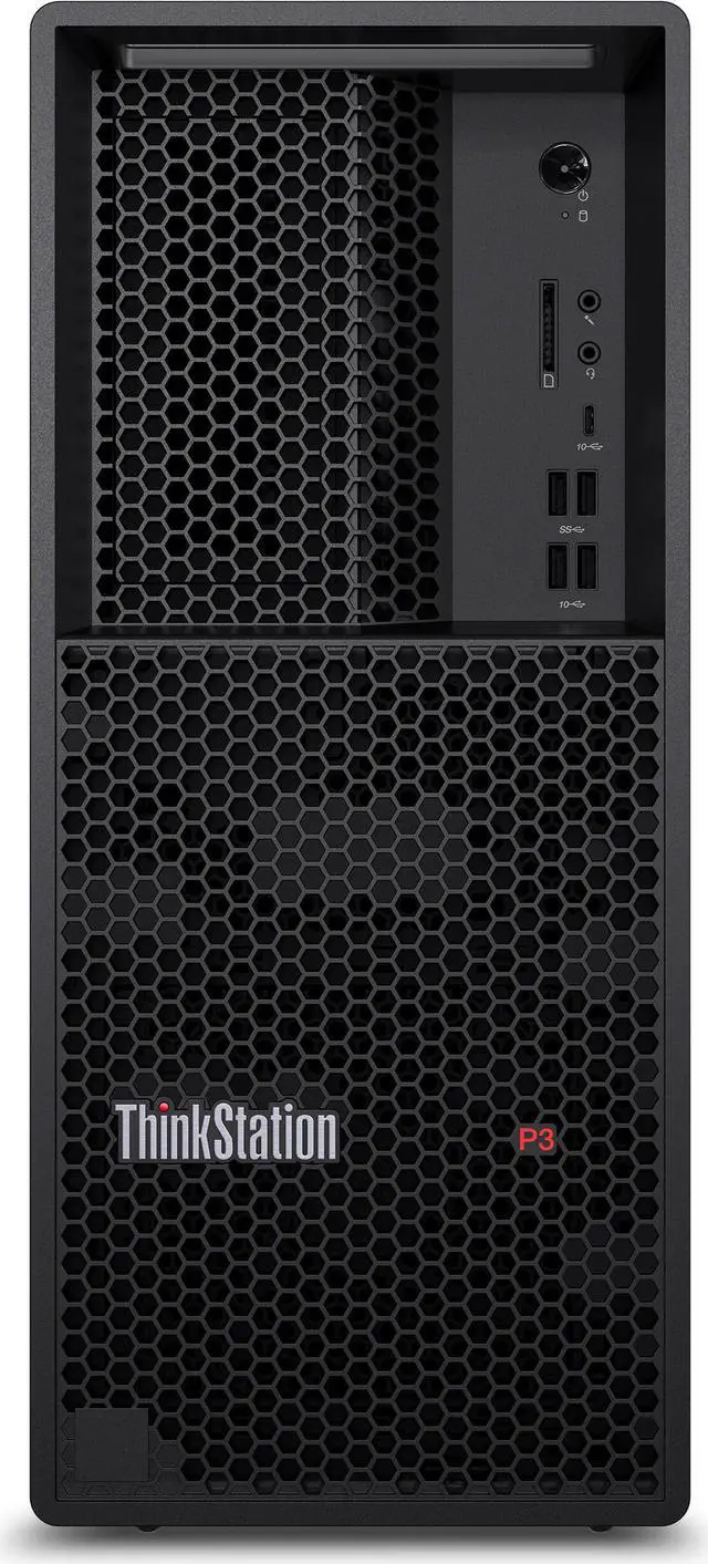 Alt view image 4 of 14 - Lenovo ThinkStation P3 30GS002VUS Workstation - Intel Core i7 Hexadeca-core (16 Core) i7-13700 13th Gen 2.10 GHz - 16 GB DDR5 SDRAM RAM - 512 GB SSD - Desktop PC Tower