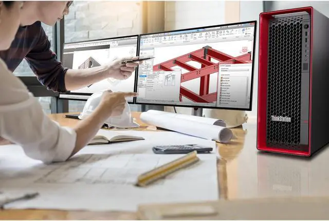 Alt view image 12 of 17 - Lenovo ThinkStation 30GA0014US - Intel Xeon Hexa-core (6 Core) w3-2425 - 32 GB DDR5 SDRAM RAM - 512 GB SSD - Tower - Intel W790 Chipset Chip - Windows 11 Pro - NVIDIA T1000 8 GB Graphics