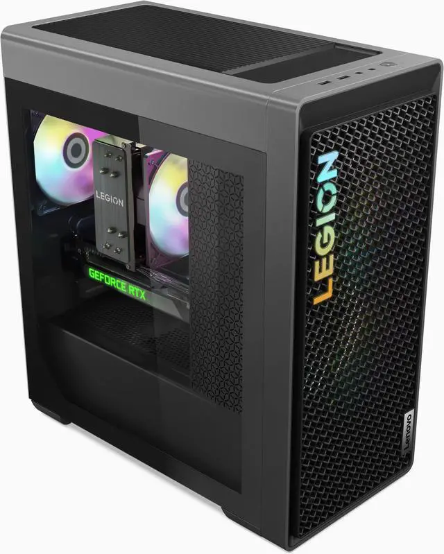 Alt view image 11 of 16 - Lenovo Gaming Desktop Legion T5 26IRB8 90UT0016US Intel Core i7-13700F 16GB DDR5 1TB PCIe SSD GeForce RTX 4060 Ti Windows 11 Home 64-bit