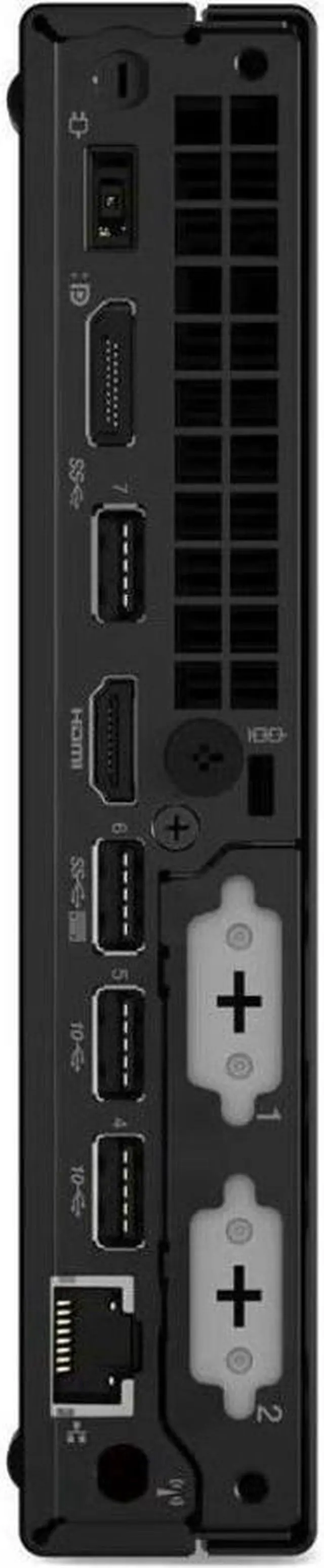 Alt view image 3 of 6 - Lenovo ThinkCentre M80q Gen 4 12E90003US Desktop Computer - Intel Core i7 13th Gen i7-13700T Hexadeca-core (16 Core) 1.40 GHz - 16 GB RAM DDR5 SDRAM - 512 GB M.2 PCI Express NVMe 4.0 x4 SSD - Tiny - Black