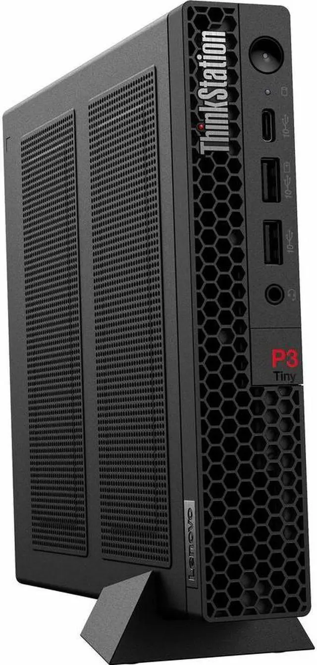 Alt view image 3 of 6 - Lenovo ThinkStation P3 30H00072US Workstation - 1 x Intel Core i7 14th Gen i7-14700 - 16 GB - 512 GB SSD - Black - Windows 11 Pro - English Keyboard    30H00072US