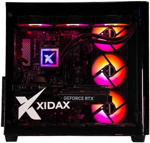 Alt view image 6 of 7 - Xidax X-6 Series Intel Core i9 14900KF (up to 6.0GHz) , NVIDIA GeForce RTX 5090 32GB, 2TB NVMe M.2 SSD, 64GB (2x32GB) RAM, Liquid cooling, Genuine Window 11 Home Onami Black Gaming Desktop - Assembled & Serviced in Utah