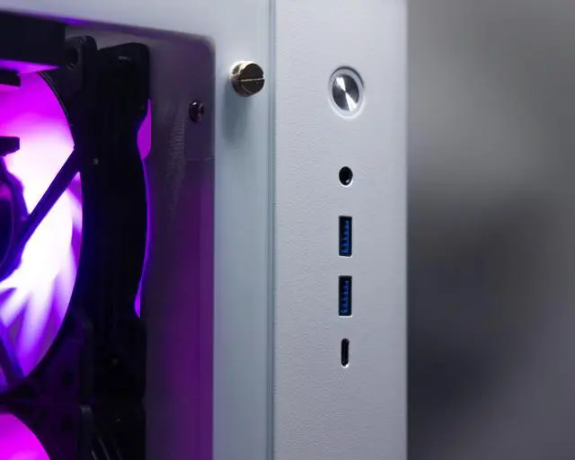 Alt view image 3 of 7 - Xidax X-6 Series AMD Ryzen 7 9800X3D (4.7GHz, up to 5.2GHz) , NVIDIA GeForce RTX 5070Ti 16GB, 2TB NVMe M.2 SSD, 32GB (2x16GB) RAM, Window 11 Home Onami White Gaming Desktop - Assembled & Serviced in Utah