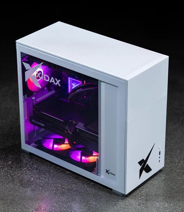 Alt view image 5 of 7 - Xidax X-6 Series AMD Ryzen 7 7800X3D (4.2GHz, up to 5.0GHz), AMD Radeon RX 9070XT 16GB, 2TB NVMe M.2 SSD, 32GB (2x16GB) RAM, Genuine Window 11 Home Xen White Gaming Desktop - Assembled & Serviced in Utah