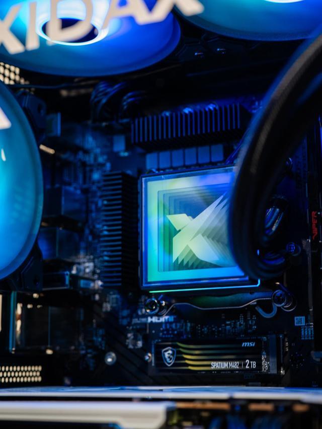 Alt view image 2 of 6 - Xidax X-6 Series AMD Ryzen 9 9900X3D (4.4GHz, up to 5.5GHz), AMD Radeon RX 9070XT 16GB, 2TB NVMe M.2 SSD, 32GB (2x16GB) RAM, Genuine Window 11 Home Xen LCD Black Gaming Desktop - Assembled & Serviced