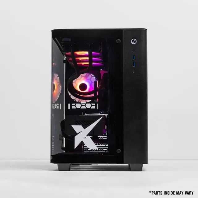Alt view image 4 of 6 - Xidax X-6 Series AMD Ryzen 7 9800X3D (4.7Ghz, up to 5.2Ghz), AMD Radeon RX 9070XT 16GB, 2TB NVMe M.2 SSD, 32GB (2x16GB) RAM, Genuine Window 11 Home Onami Black Gaming Desktop - Assembled & Serviced