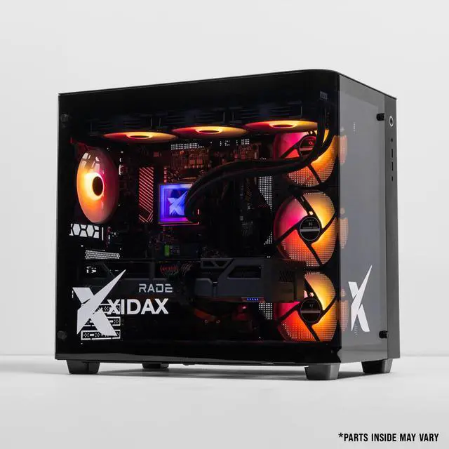 Alt view image 3 of 6 - Xidax X-6 Series AMD Ryzen 7 9800X3D (4.7Ghz, up to 5.2Ghz), AMD Radeon RX 9070XT 16GB, 2TB NVMe M.2 SSD, 32GB (2x16GB) RAM, Genuine Window 11 Home Onami Black Gaming Desktop - Assembled & Serviced