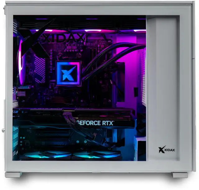 Alt view image 2 of 8 - Xidax X-6 Series AMD Ryzen 5 7600 3.8GHz (up to 5.1GHz) , NVIDIA GeForce RTX 5070 12GB, 2TB NVMe M.2 SSD, 32GB (2x16GB) RAM, Window 11 Home XEN White Gaming Desktop - Assembled & Serviced in Utah
