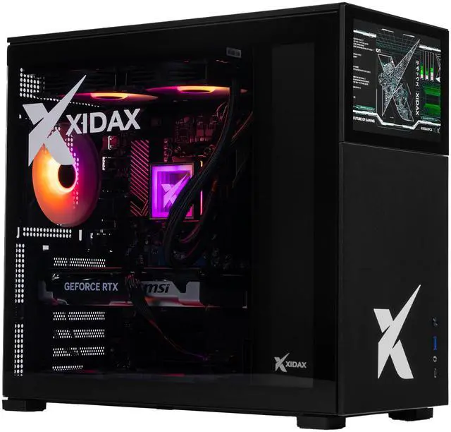 Main image of Xidax X-6 Series AMD Ryzen 5 7600 3.8GHz (up to 5.1GHz) , NVIDIA GeForce RTX 5060Ti 8G, 2TB NVMe M.2 SSD, 32GB (2x16GB) RAM, Window 11 Home Xen Black LCD Gaming Desktop - Assembled & Serviced in Utah