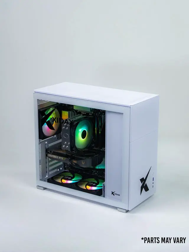 Alt view image 3 of 7 - Xidax X-2 Series Intel Core i5 14400F 2.7GHz (Max: 4.7GHz), NVIDIA GeForce RTX 5060 8GB, 1TB NVMe M.2 SSD, 16GB (2x8GB) RAM, Window 11 Home Xen White Gaming Desktop - Assembled & Serviced in U.S