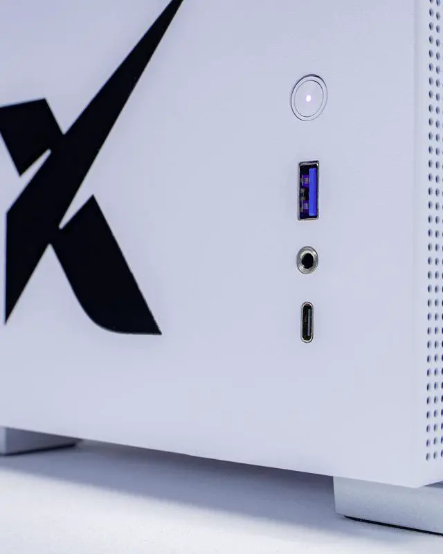 Alt view image 5 of 7 - Xidax X-2 Series AMD Ryzen 5 7600 3.8GHz (Max: 5.1GHz), NVIDIA GeForce RTX 5060 8GB, 2TB NVMe M.2 SSD, 16GB (2x8GB) RAM, Genuine Window 11 Home Xen White Gaming Desktop - Assembled & Serviced in U.S.